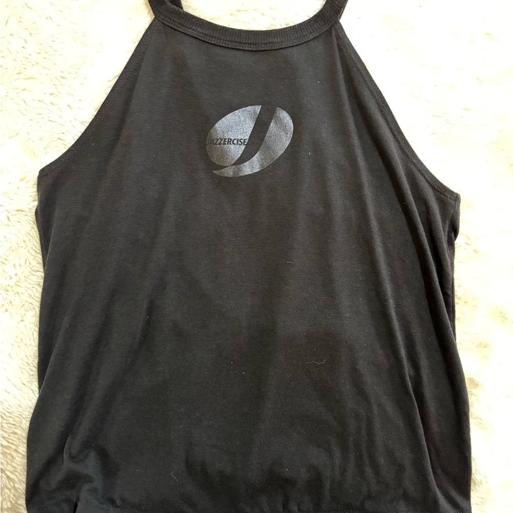 Jazzercise Tank, Black, Open Back, Medium